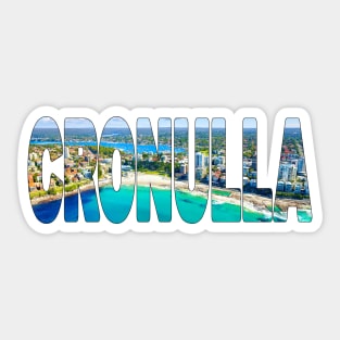 CRONULLA - Sydney Australia Stunning Aerial Sticker